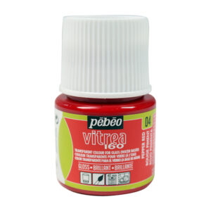 004 - Brillante, Rosso peperone 45 ML Vitrea160 Pebeo