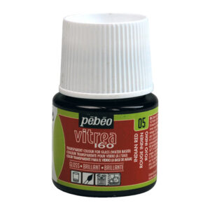 005 - Brillante, Rosso indiano 45 ML Vitrea160 Pebeo