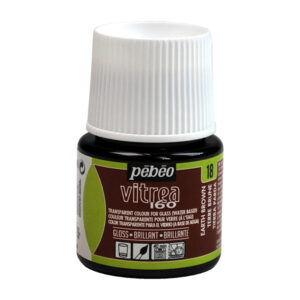 018 - Brillante, Terra bruna 45 ML Vitrea160 Pebeo