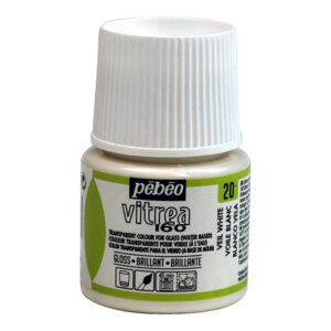 020 - Brillante, Velo bianco 45 ML Vitrea160 Pebeo