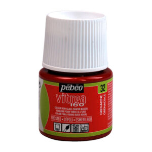 032 - Satinato, Granatina 45 ML Vitrea160 Pebeo