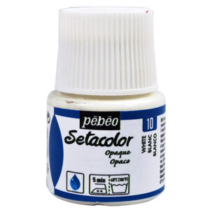 010 - Bianco di Titanio - 45 ML Setacolor Opaco Pebeo