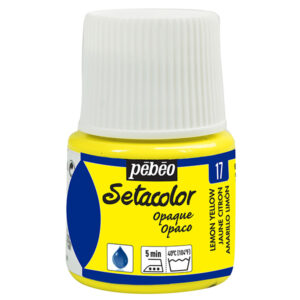 017 - Giallo limone - 45 ML Setacolor Opaco Pebeo