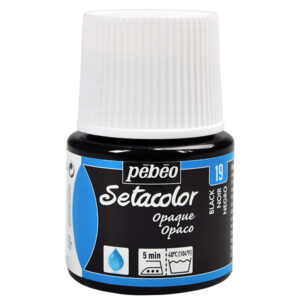 019 - Nero - 45 ML Setacolor Opaco Pebeo