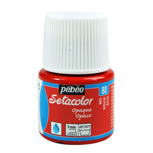 080 - Rosso - 45 ML Setacolor Opaco Pebeo