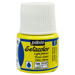 017 - Giallo limone - 45 ML Setacolor Tessuti Chiari Pebeo