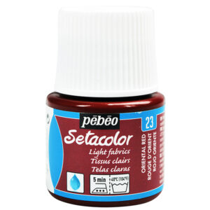 023 - Rosso d'oriente - 45 ML Setacolor Tessuti Chiari Pebeo