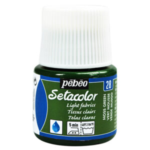 028 - Verde muschio - 45 ML Setacolor Tessuti Chiari Pebeo