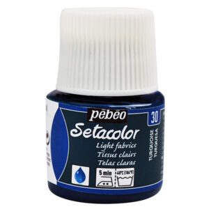 030 - Turchese - 45 ML Setacolor Tessuti Chiari Pebeo