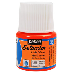 032 - Arancio fluorescente - 45 ML Setacolor Tessuti Chiari Pebeo