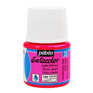 033 - Rosa fluorescente - 45 ML Setacolor Tessuti Chiari Pebeo