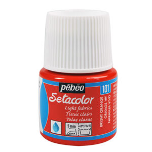 101 - Arancio vivo - 45 ML Setacolor Tessuti Chiari Pebeo
