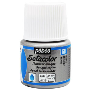 060 - Argento Moiré - 45 ML Setacolor Opaco Pebeo