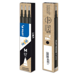 Inchiostro FrixionBall Clicker Nero 3 Ricariche M 0.7 Pilot