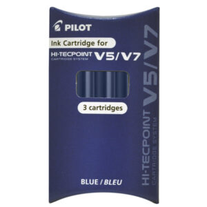 Inchiostro Blu 3 Cartucce Hi-Tecpoint V5/V7 Pilot