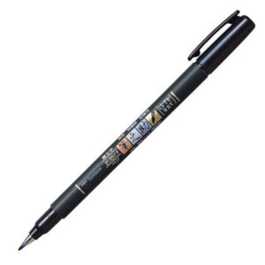Tombow Marker Fudenosuke punta morbida, Nero