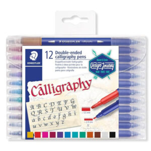 Confezione 12 pz. Penne Calligrafiche a Due Punte Staedtler