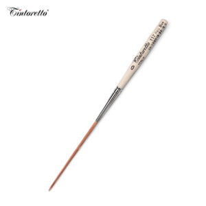 Pennello Serie 117 filettante tondo extra lungo, pelo bue extra, manico extra corto N. 4 Tintoretto