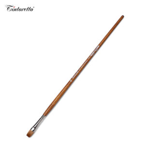 Pennello Serie 410 Pennello piatto, pelo martora kolinsky, manico lungo N. 2 Tintoretto