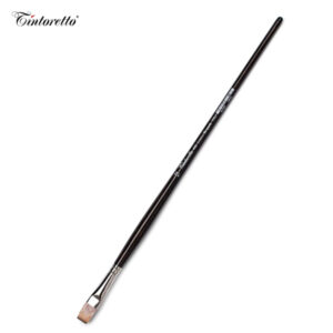 Pennello Serie 460 Pennello piatto, sintetico mangusta, manico lungo N. 4 Tintoretto