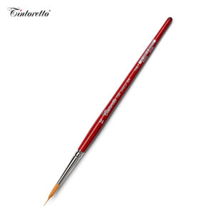 Pennello Serie 725 tondo con serbatoio, sintetico oro, manico corto N. 4 Tintoretto