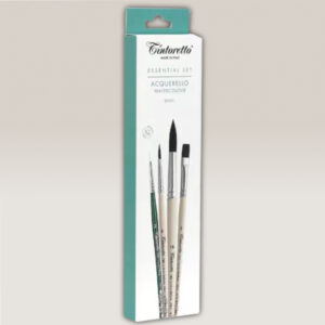 Set 4 Pennelli Essential Acquerello Basic Tintoretto