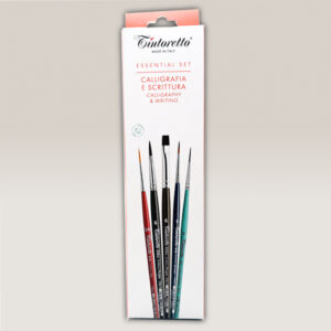 Set 5 Pennelli Essential Calligrafia e Scrittura Tintoretto