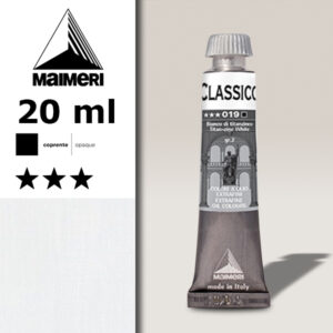 019 - Bianco Titanzincato 20 ML Colori Olio Classico Maimeri