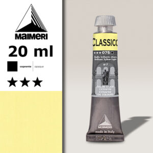 075 - Giallo brillante chiaro 20 ML Colori Olio Classico Maimeri