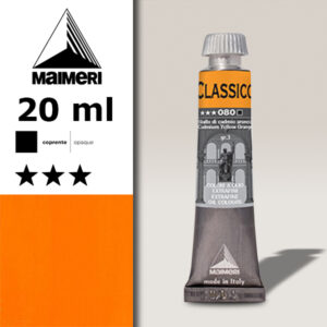 080 - Giallo di cadmio arancio 20 ML Colori Olio Classico Maimeri