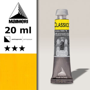 111 - Giallo permanente chiaro 20 ML Colori Olio Classico Maimeri