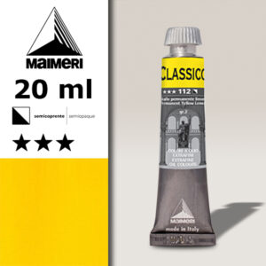 112 - Giallo permanente limone 20 ML Colori Olio Classico Maimeri