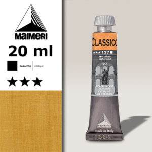 137 - Oro chiaro 20 ML Colori Olio Classico Maimeri