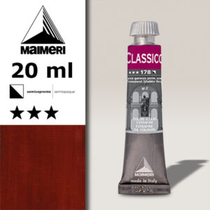 178 - Lacca garanza permanente scura 20 ML Colori Olio Classico Maimeri