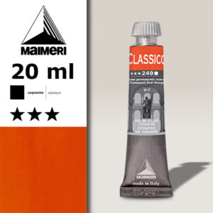 249 - Rosso permanente arancio 20 ML Colori Olio Classico Maimeri