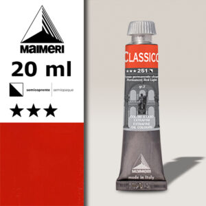 251 - Rosso permanente chiaro 20 ML Colori Olio Classico Maimeri