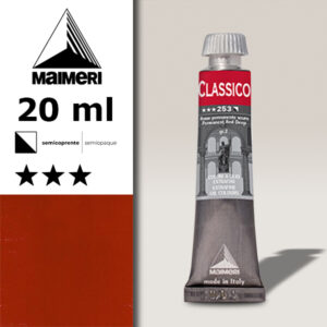 253 - Rosso permanente scuro 20 ML Colori Olio Classico Maimeri