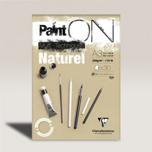 Blocco Multitecnico Paint On Naturel Fogli 30 gr 250 A3 Clairefontaine