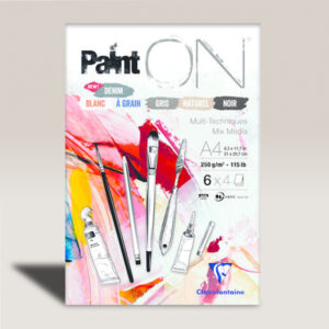 Blocco Multitecnico Paint On Mix 6 Colori Assortiti Fogli 24 gr 250 A4 Clairefontaine