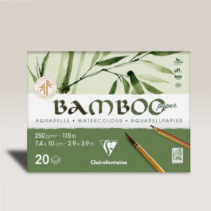 Blocco Multitecnico Paint On Bamboo Fogli 20 gr 250 cm 7,4 x 10 Clairefontaine