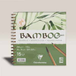 Blocco Multitecnico Paint On Bamboo Fogli 15 gr 250 cm 15 x 15 Clairefontaine