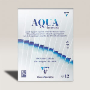 Blocco Aqua Essential Mix 18 x 24 Fogli 12 Clairefontaine