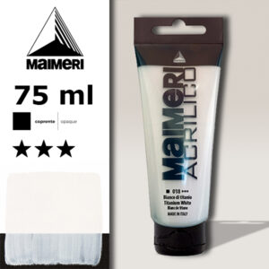 018 - Bianco di titanio 75 ML Acrilico Maimeri