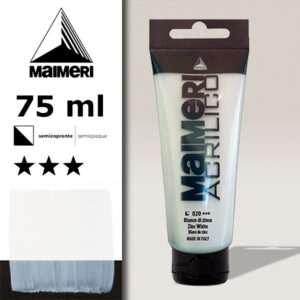 020 - Bianco di zinco 75 ML Acrilico Maimeri