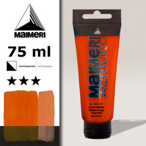052 - Arancio Brillante 75 ML Acrilico Maimeri