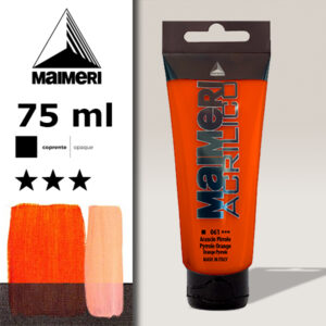 061 - Arancio Pyrrolo 75 ML Acrilico Maimeri