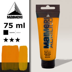 072 - Giallo Arancio 75 ML Acrilico Maimeri