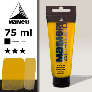 074 - Giallo Brillante 75 ML Acrilico Maimeri