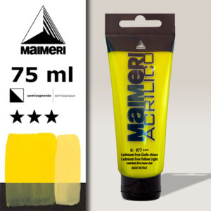 077 - Giallo di Cadmio Free Chiaro 75 ML Acrilico Maimeri