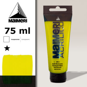 095 - Giallo Fluorescente 75 ML Acrilico Maimeri